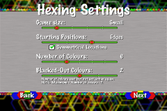 Hexing Settings Page 1