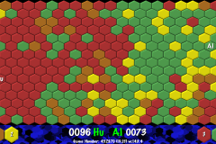 Hexing Game with 4 Colours