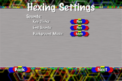 Hexing Settings Page 3